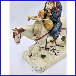 Anthony Costanza Captured Carving Santa Horse Peaceable Christmas Folk Art Rare