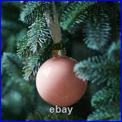 Anthropologie 25 Glass Bulb Ornaments Rainbow Bright Christmas Metallic 3.5 NEW