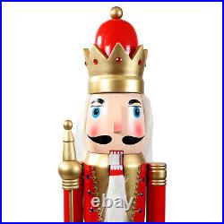 Arnold the Strong Indoor Christmas Nutcracker Statue 48 in by Sunnydaze