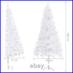 Artificial Christmas Tree Corner Christmas Tree with LEDs and Ball PVC vidaXL