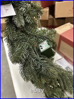 Balsam Hill 6 Foot Clear LED Vermont White Spruce Garland Open $229 Set of 2
