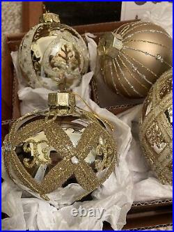 Balsam Hill Biltmore Christmas Tree Ornaments Set 10 Pcs