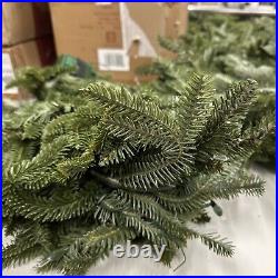 Balsam Hill Fraser Fir 4-PACK 6 Foot Garland with Candlelight LED $458 Great