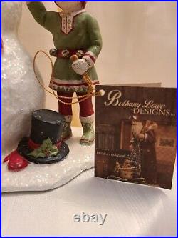 Bethany Lowe Christmas Figurine-Frosty Fun, NWT