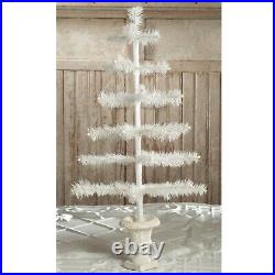 Bethany Lowe Feather Tree Ivory In Urn Base 26