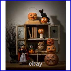 Bethany Lowe Halloween Vintage Witch with Broom Container TD3155