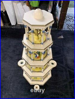 Birthday of Christ Table Pyramid Seiffen Folk Art Erzgebirgische Volkskuns