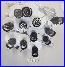 Blow Mold Light kit (12) 8 FT Cords White Plates Socket, $150 Free Shipping
