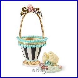 Brand New Mackenzie Childs Sweet Shop Chick Basket