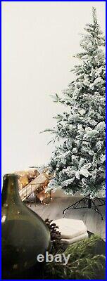 Calgary Spruce Artificial Christmas Tree Snow Flocked