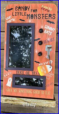Candy For Little Monsters Halloween Display Mug Cabinet Decor Brew Spooky Prop