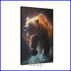 Canvas Prints Most Popular Items Surrealist Art Framed Canvas Art Grizzly Bear