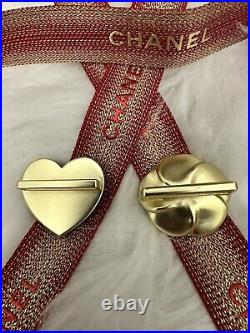 Chanel 2023 Christmas Limited Ribbon & Charms of Camellia & Heart Holiday Rare