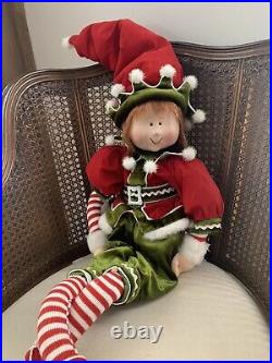 Christmas Elf 18 Inches Tall When Sitting