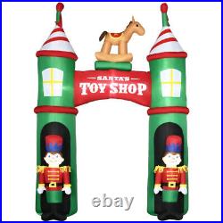 Christmas Inflatable Archway with 2 Nutcracker Soldiers Outdoor Christmas Decor