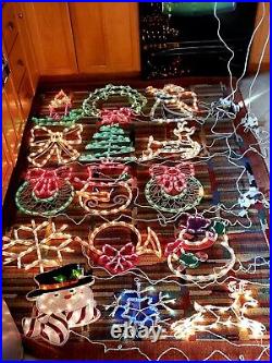 Christmas Lighted Window Silhouettes Lot of 15 GREAT BUY