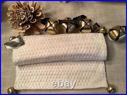 Christmas Placemats Sweater Knit w Bells (4) Bell Placecard Holders (4) New