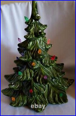 Christmas Tree Ceramic Atlantic Mold 14 Makers Marks Some Light Need Replacing