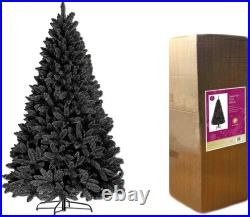 Christmas Tree FULL Bushy Quality Green Black White Xmas Home Decor 4FT-8FT
