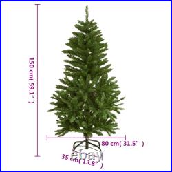 Christmas Tree Outdoor Artificial Hinged Christmas Tree with Stand vidaXL