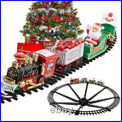 Christmas Tree Train Set Around Tree Lights Musical XMAS Decor