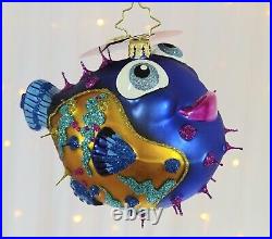 Christopher Radko NEW All Puffed Up Fish 1021110 Christmas Ornament