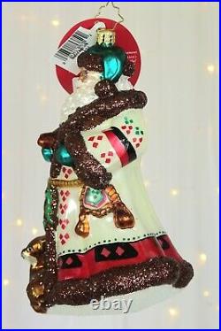 Christopher Radko NEW Woodland Magic Santa 1021124 Christmas Ornament