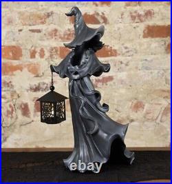 Cracker Barrel Black Witch With LED Lantern New 2023 Halloween Decor In Hand