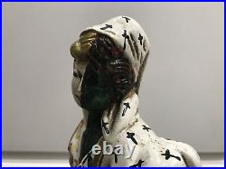 Creepy Ceramic Statue Scary Sculpture Halloween Spooky Figure Handpainted OOAK