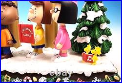 Danbury Mint Peanuts Christmas Candelabra Lighted in Original Box Perfect