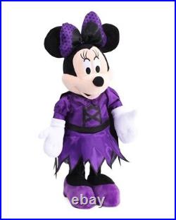 Disney 23 in Tall Halloween Vampire Purple Minnie Mouse Greeter NWT