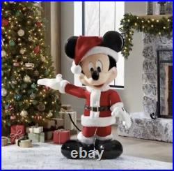 Disney 4 ft Animated Holiday Santa Mickey Mouse from Home Depot