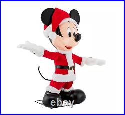 Disney 4ft Animated Holiday Santa Mickey Mouse BRAND NEW? FREE FAST SHIPPING