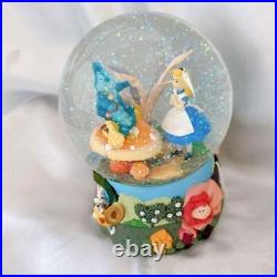 Disney Alice In Wonderland Limited Edition Snow Globe Display Enesco Music Box