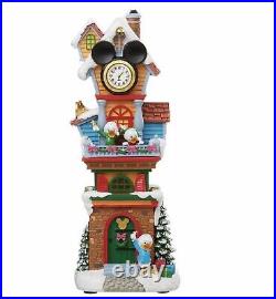 Disney Illuminated & Musical Holiday Village with Working Clock 13 Piece