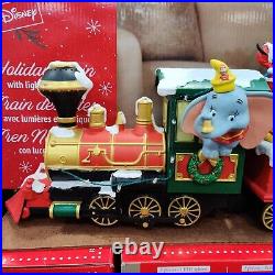 Disney Illuminated & Musical Plug In Holiday Christmas Train 3 Piece Exclusive