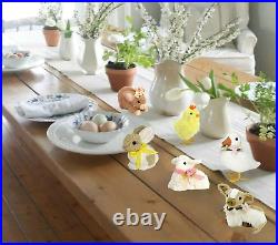 Easter Home Decor Lamb Pig Cow Duck Chick Bunny Figurine Set of 6 Nature Vibe