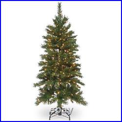 Ergode 4.5 ft. Tiffany Fir Slim Tree with Clear Lights