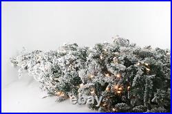 FOR PARTS Fraser Hill Farm Mountain Pine Snow Flocked Christmas Tree Lights