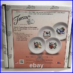 Fiestaware 12 Days of Christmas Salad Plates FIRST, SECOND, THIRD Series 12 Pcs