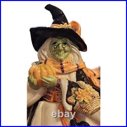 Fitz and Floyd HALLOWEEN HARVEST WITCH Vintage/Discontinued
