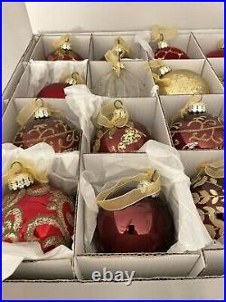 Frontgate Christmas Holiday Collection Assorted Ornaments Box Lot Of 19