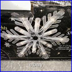 GE Christmas Motion Snowflake Pathway Lights 24 Piece Set Random Sparkle Light