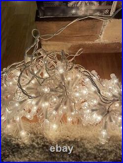 GE Rare Icicle Sparkle Light Hanging Snowflake Christmas 3 Sets of 10 HTF In Box