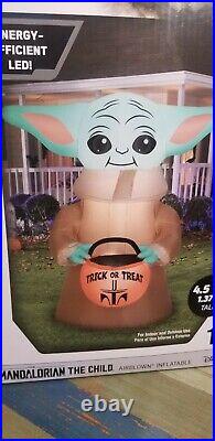 Gemmy Airblown Inflatable The Child Christmas is the way & Trick or Treat. NIB