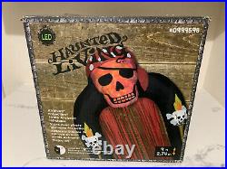 Gemmy Halloween Haunted Living 9 ft Projection Pirate Archway Inflatable