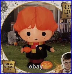 Gemmy Halloween Inflatable Set of 4 (HARRY POTTER-RON-HERMIONE-VOLDEMORT) 4.5ft