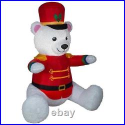 Gemmy Holiday Christmas 9 ft White Teddy Polar Bear Nutcracker Inflatable