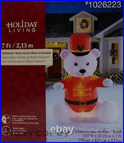 Gemmy Holiday Christmas 9 ft White Teddy Polar Bear Nutcracker Inflatable