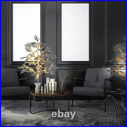 Givalue Artificial Lighted Tree with Flowerpot with 65 Warm White Micro-Led L